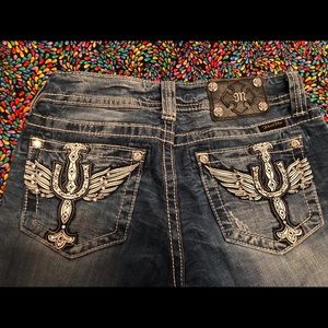MISS ME Embellished Bootcut Jeans